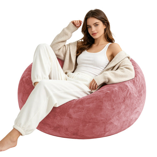 Bean Bag Chair, Memory Foam Filling, Adult and Teen Soft Sofa with Flannel Cover for Living Room, Bedroom, College Dorm