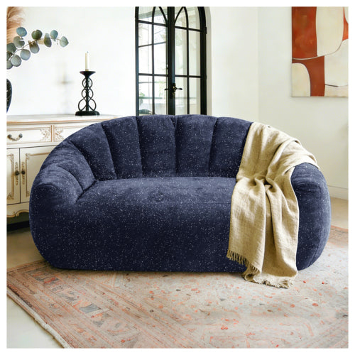 [Starry Sky]Bear Paw Sofa,Comfy Beanbag Chair with Spacious Design Oversized Bean Bag Sofa with Armrest with Filler for Living Room Bedroom.Shiny Silver Thread Faux Fur Plush. - main product image