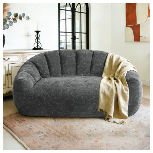 [Starry Sky] Bear Paw Sofa,Comfy Beanbag Chair with Spacious Design Oversized Bean Bag Sofa with Armrest with Filler for Living Room Bedroom.Shiny Silver Thread Faux Fur Plush. - main product image