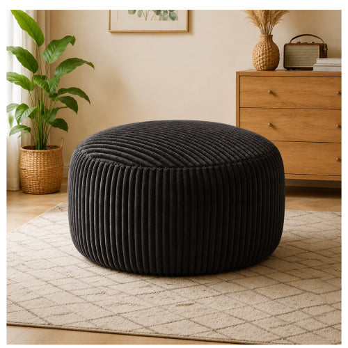 oversized lazy chair,4FT bean bag chair, memory foam filling, adult and teen bean bag chair, soft sofa with Soft Fabric Cover, round sofa for living room, bedroom, college dorm. - main product image