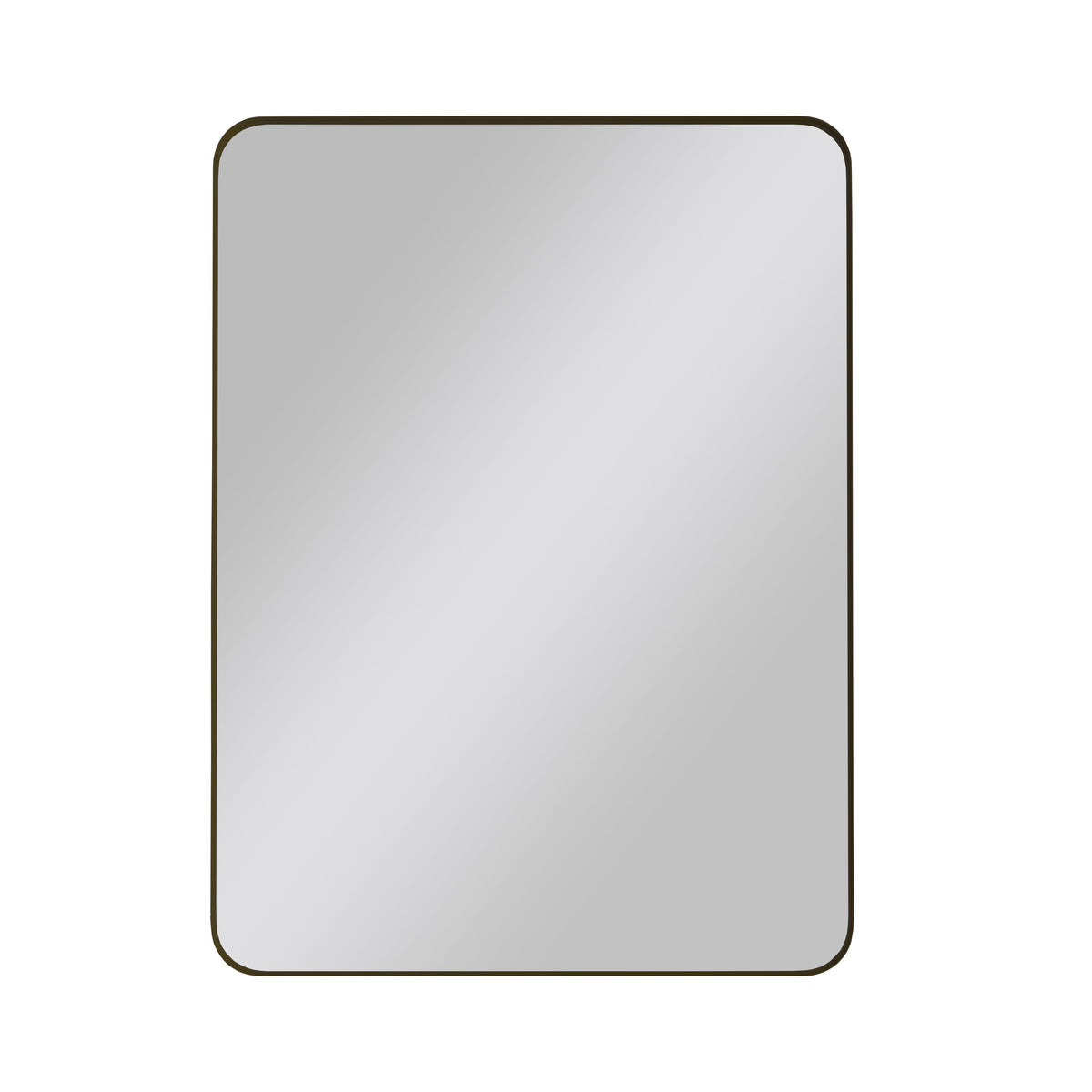 Wall Mirror Black Rectangular Metal Framed Vanity Mirror - Sonkuki