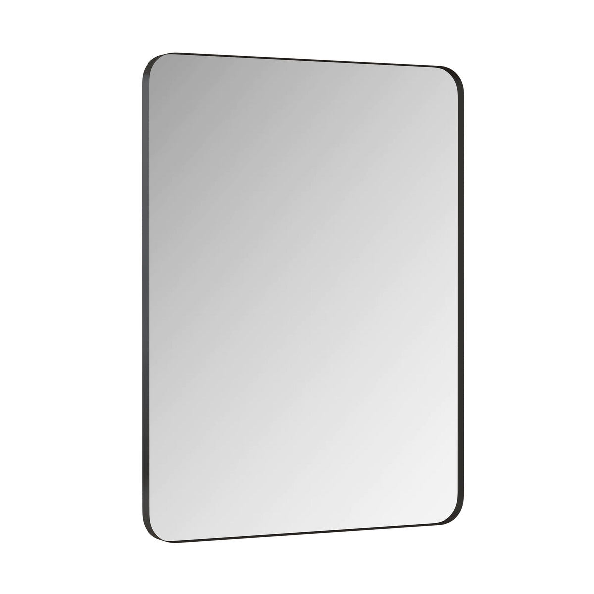 Wall Mirror Black Rectangular Metal Framed Vanity Mirror - Sonkuki