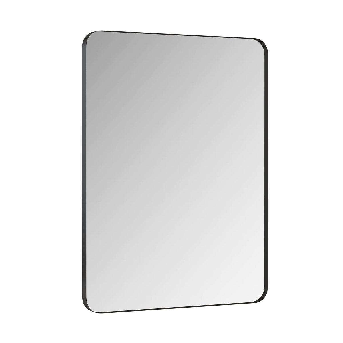 Wall Mirror Black Rectangular Metal Framed Vanity Mirror - Sonkuki