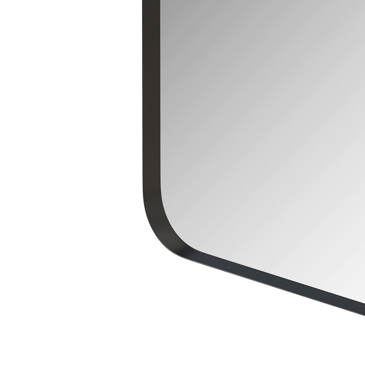 Wall Mirror Black Rectangular Metal Framed Vanity Mirror - Sonkuki