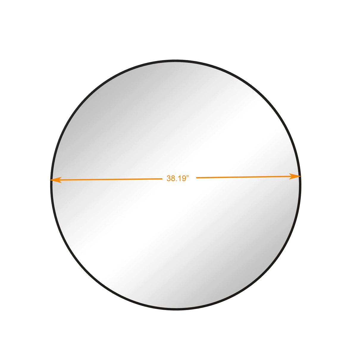 Wall Mirror Circular Metal Framed Round Vanity Mirror - Sonkuki