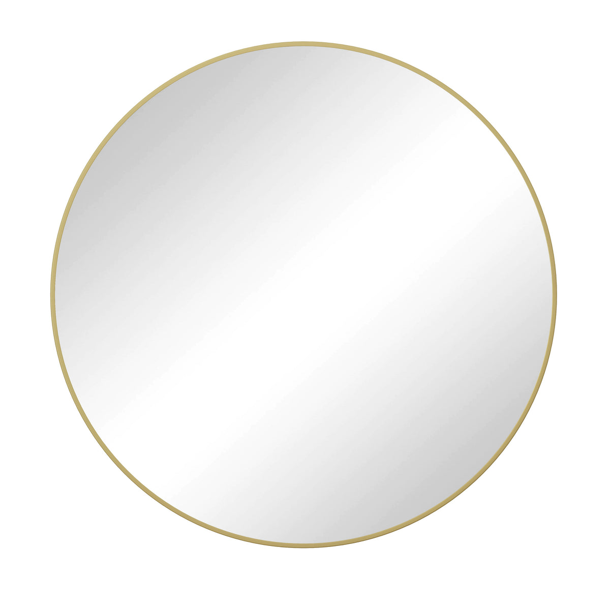 Wall Mirror Circular Metal Framed Round Vanity Mirror - Sonkuki