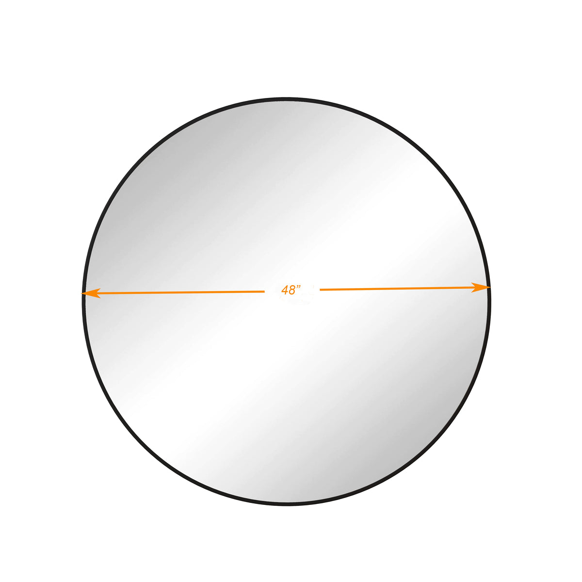 Wall Mirror Circular Metal Framed Round Vanity Mirror - Sonkuki