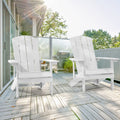 SONKUKI Patio Adirondack Chair Outdoor Plastic Single Chair 300 Lbs for Deck and Balcony Multi-Use.