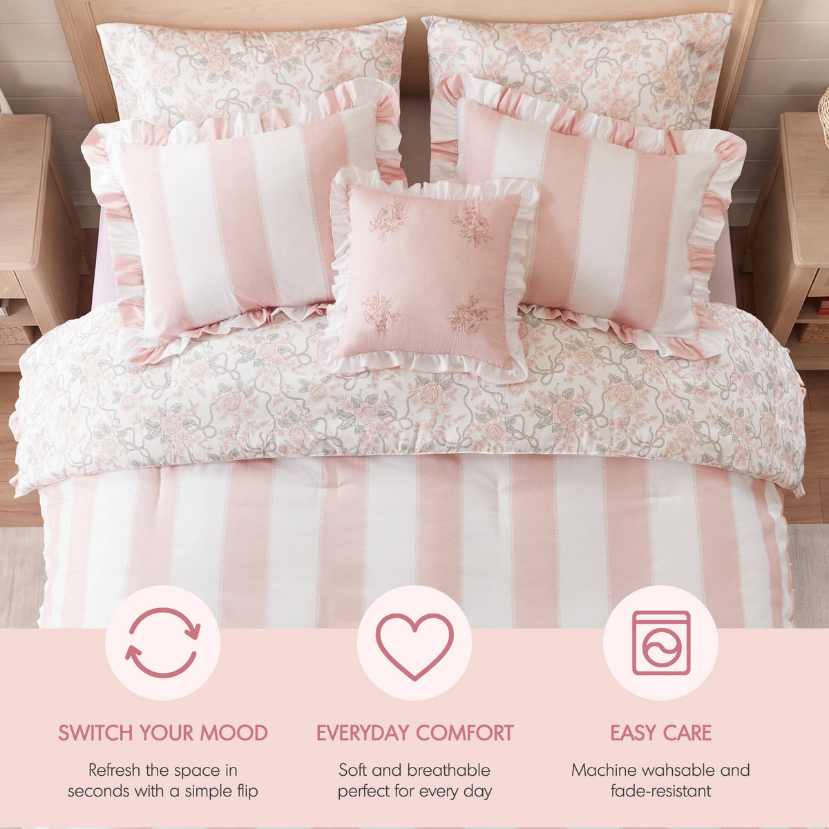 Wide Stripe Comforter Set - product image 18