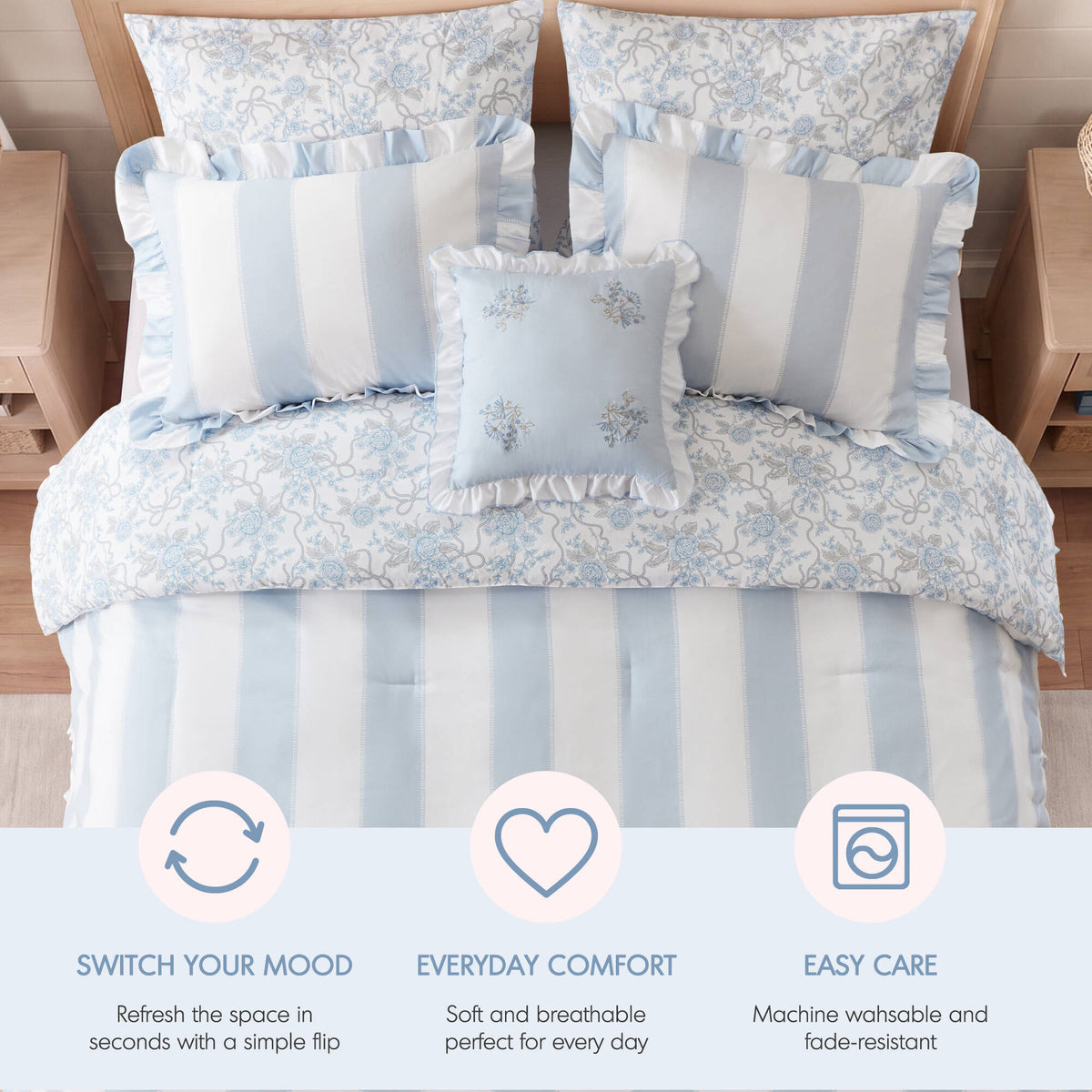 Wide Stripe Comforter Set - product image 60
