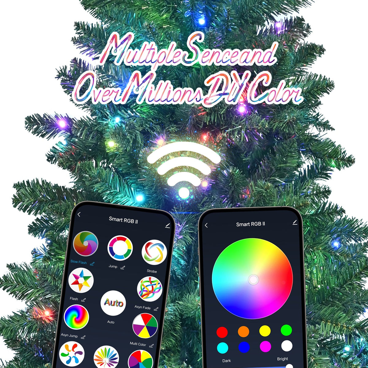 WiFi-Controlled PVC Christmas Tree - Sonkuki