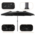 SONKUKI 15 x 9ft Double-Sided Patio Umbrella.