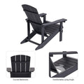 SONKUKI Patio Adirondack Chair Outdoor Plastic Single Chair 300 Lbs for Deck and Balcony Multi-Use.