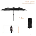 SONKUKI 15 x 9ft Double-Sided Patio Umbrella.