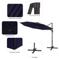 SONKUKI 10ft Patio Outdoor Cantilever Rotatable UPF80+ Patio Umbrella - Sonkuki