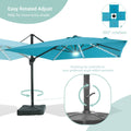 SONKUKI 10x10ft LED Cantilever Umbrella Pro.