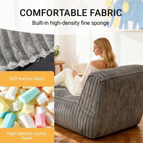 ZDFK-QIANHUI Modular Floor Chaise Lounge - Convertible Sofa Bed for Multi-Scene Relaxation - Sonkuki