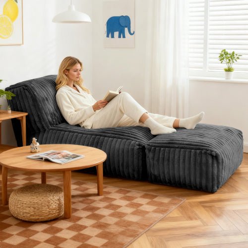 ZDFK-SHENHUI Modular Floor Chaise Lounge - Convertible Sofa Bed for Multi-Scene Relaxation - Sonkuki