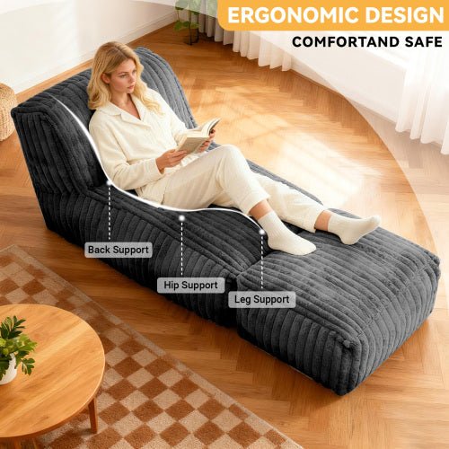 ZDFK-SHENHUI Modular Floor Chaise Lounge - Convertible Sofa Bed for Multi-Scene Relaxation - Sonkuki