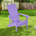 SONKUKI Patio Adirondack Chair Outdoor Plastic Single Chair 300 Lbs for Deck and Balcony Multi-Use.